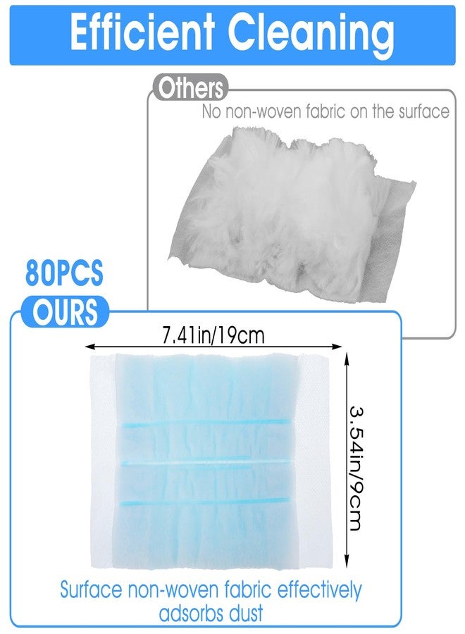 Kifmurase 80PCS Electrostatic Duster Refills Compatible with Swiffer Duster, Feather Microfiber Dusters Disposable Alternative, Multi Surface 180° Dusters Replacement for Home Cars Blinds Cleaning - Image 2